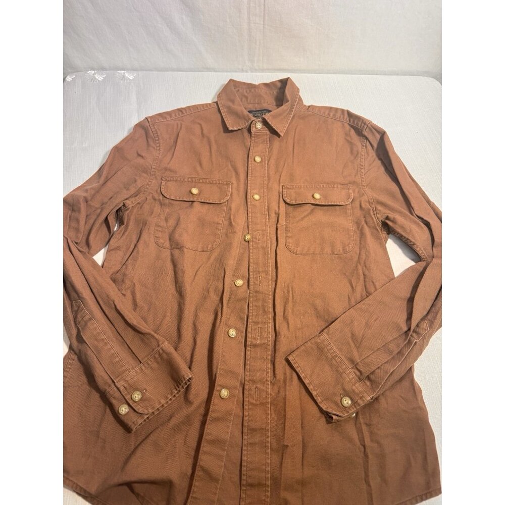 Pendleton Men’s Brown Button Front Shirt Medium Cotton Workwear Casual